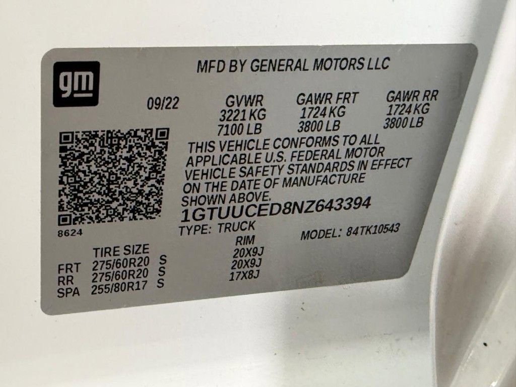 Used 2022 GMC Sierra 1500 Elevation image 28