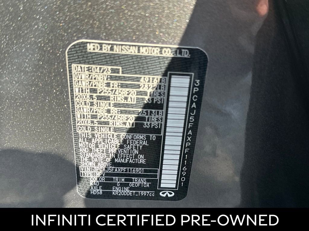 Certified 2023 INFINITI QX50 Sport image 27