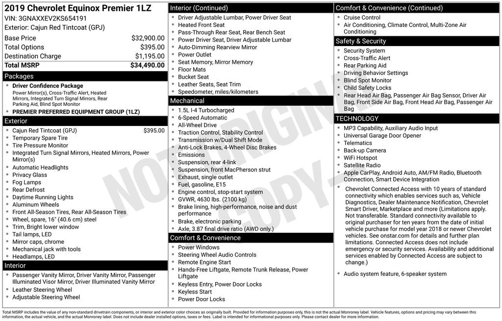 Used 2019 Chevrolet Equinox Premier AWD/4WD image 27