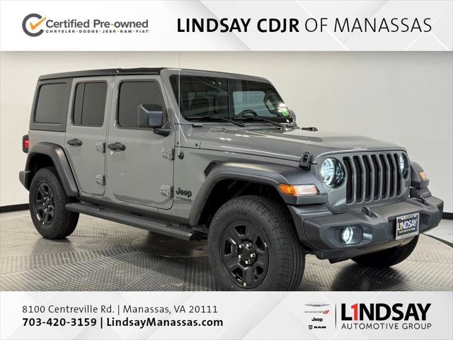 Certified 2022 Jeep Wrangler Unlimited Sport