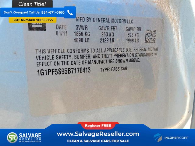 Used 2011 Chevrolet Cruze LT image 16