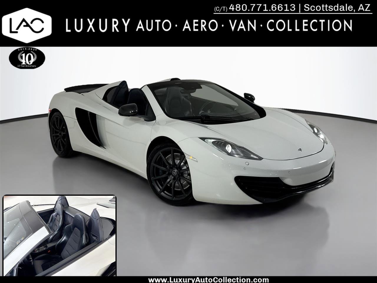 Used 2014 McLaren MP4-12C Spider RWD image 1