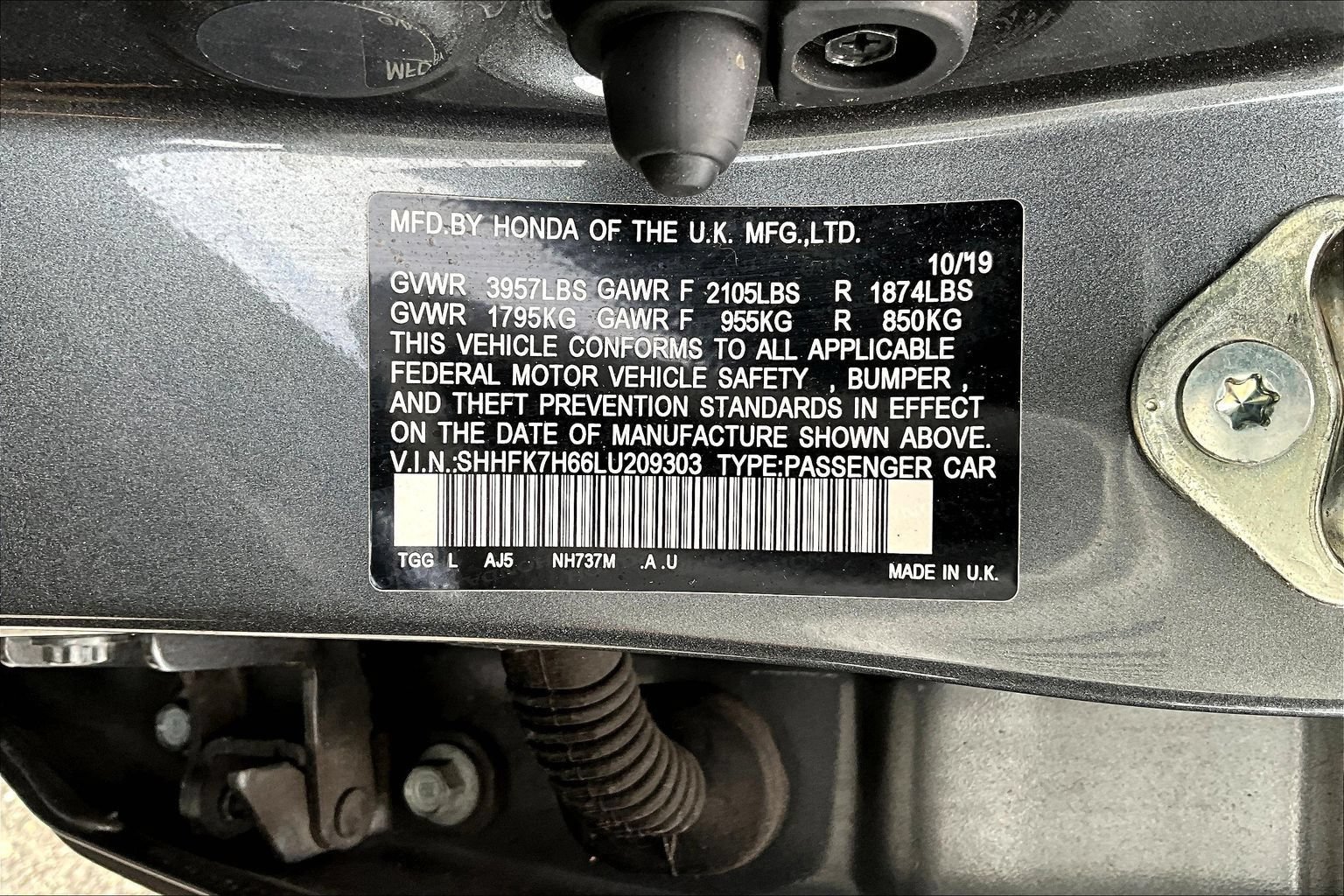 Used 2020 Honda Civic EX image 16