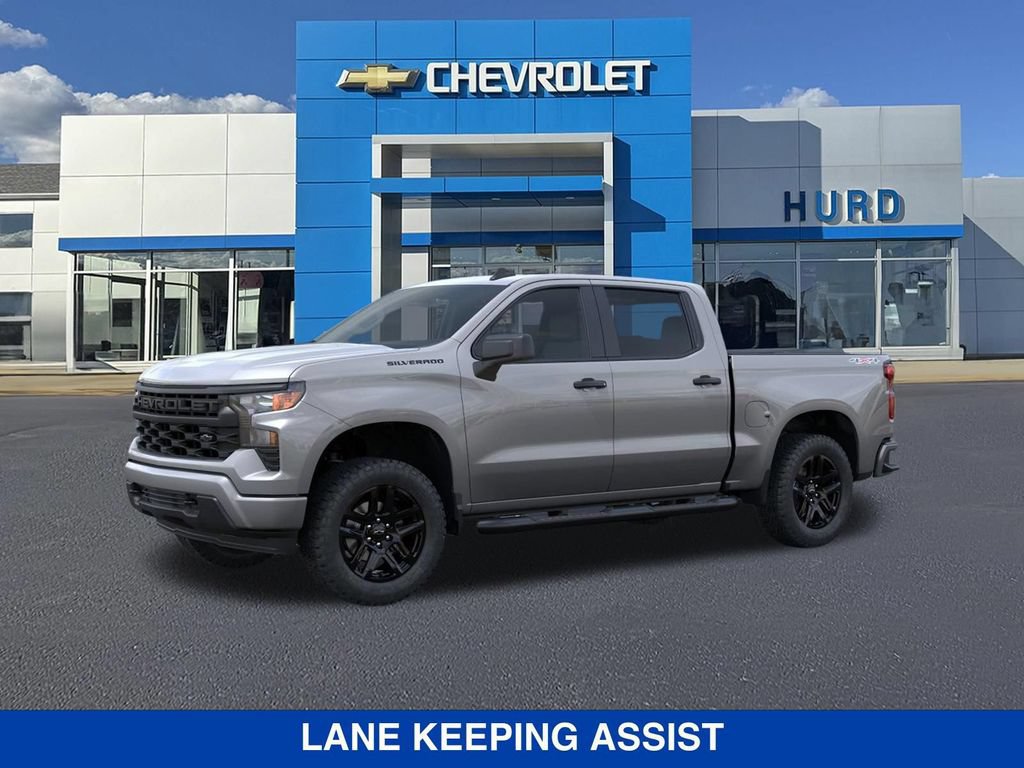 New 2026 Chevrolet Silverado 1500 Custom w/ Turbomax Blackout Package AWD/4WD image 3