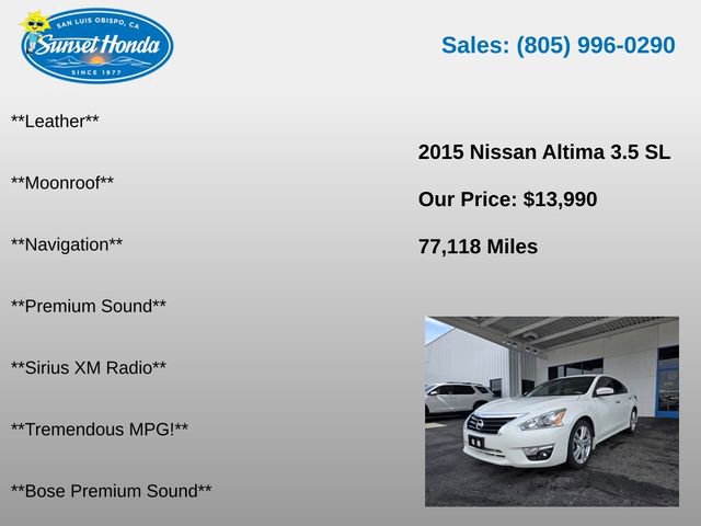 Used 2015 Nissan Altima 3.5 SL FWD image 7