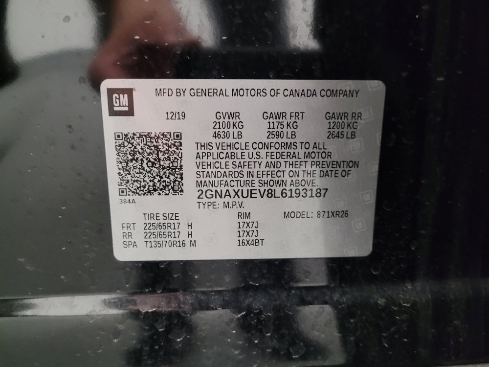 Used 2020 Chevrolet Equinox LT AWD/4WD image 33