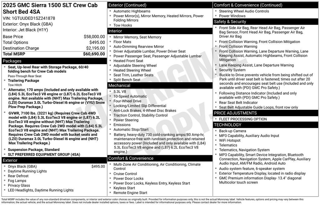Used 2025 GMC Sierra 1500 SLT AWD/4WD image 50
