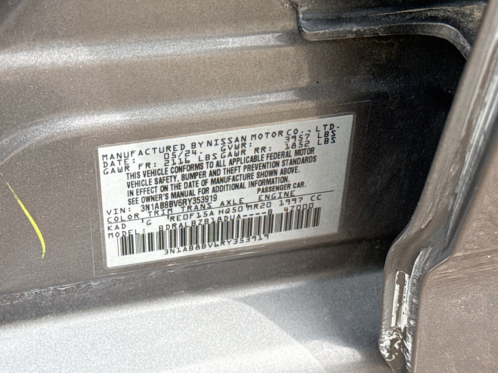 Used 2024 Nissan Sentra S FWD image 12