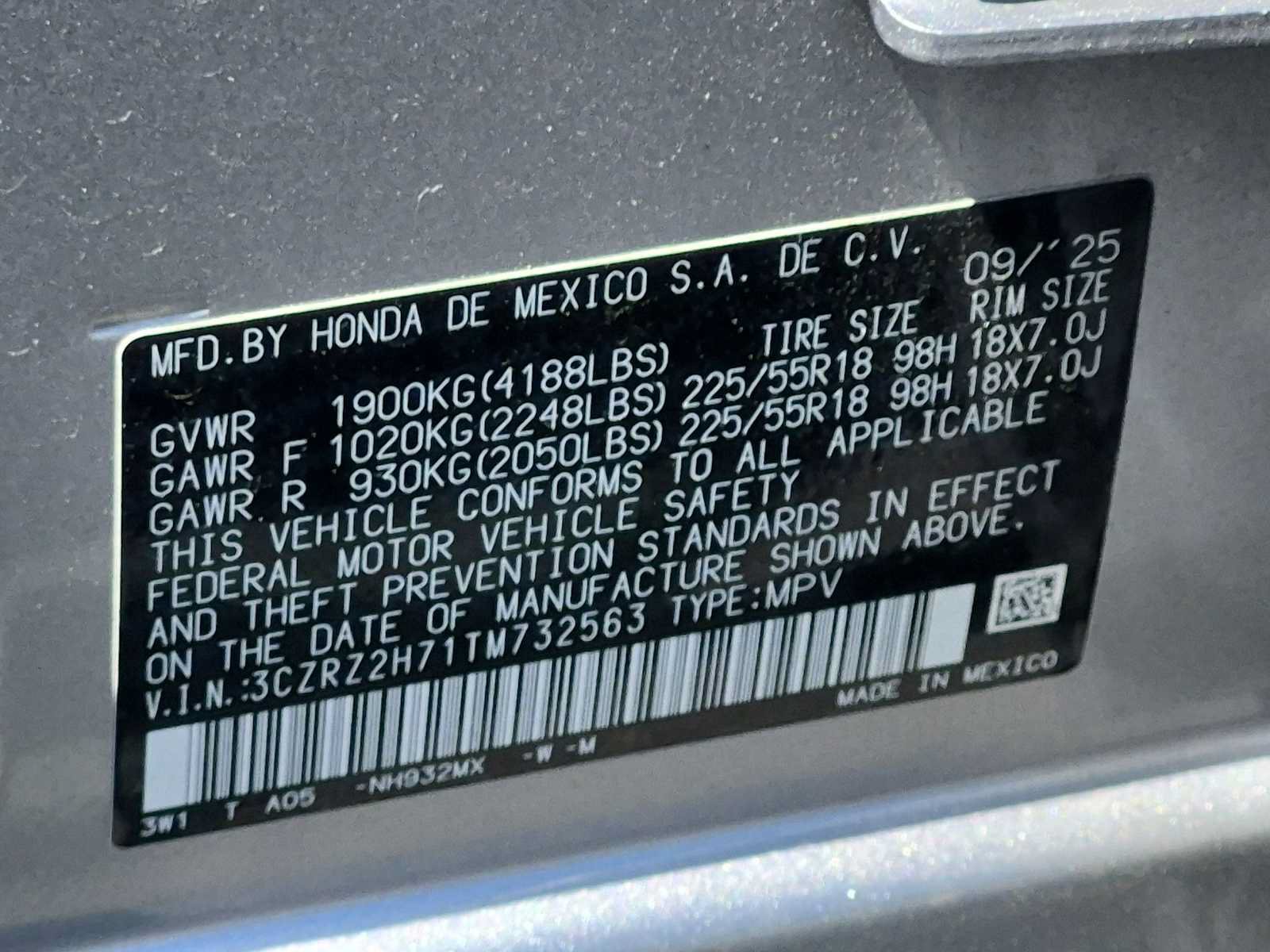 Used 2026 Honda HR-V EX-L image 37