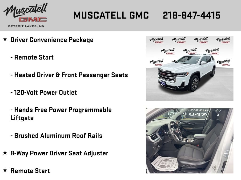 Used 2023 GMC Acadia SLE w/ Driver Convenience Package image 12