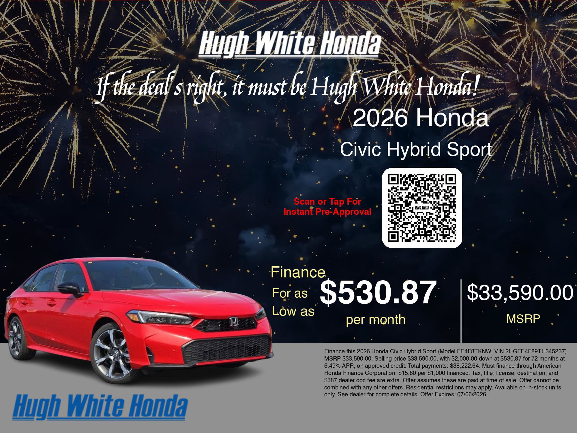 New 2026 Honda Civic Sport Touring image 7
