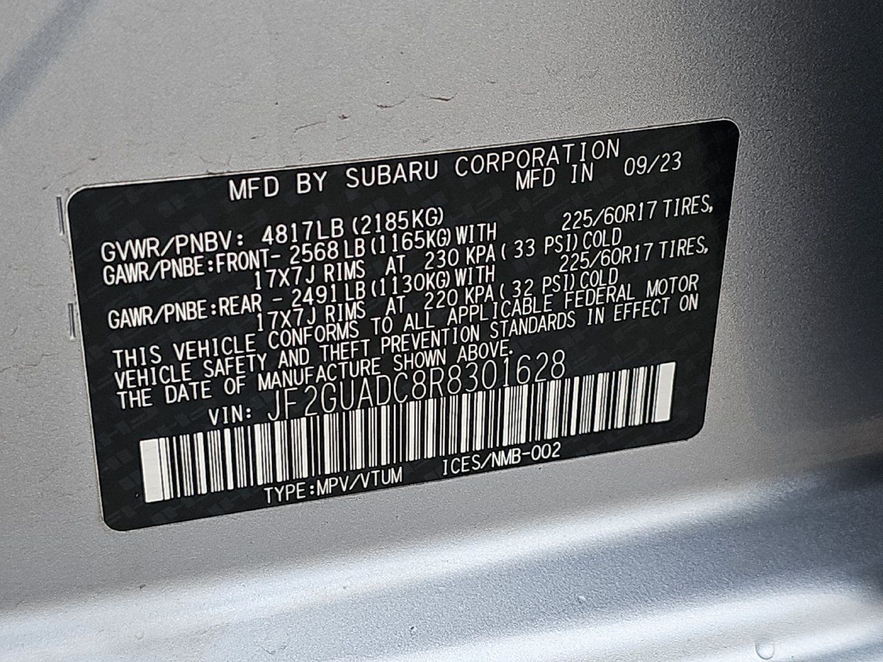 Certified 2024 Subaru Crosstrek 2.0i Premium AWD/4WD image 42