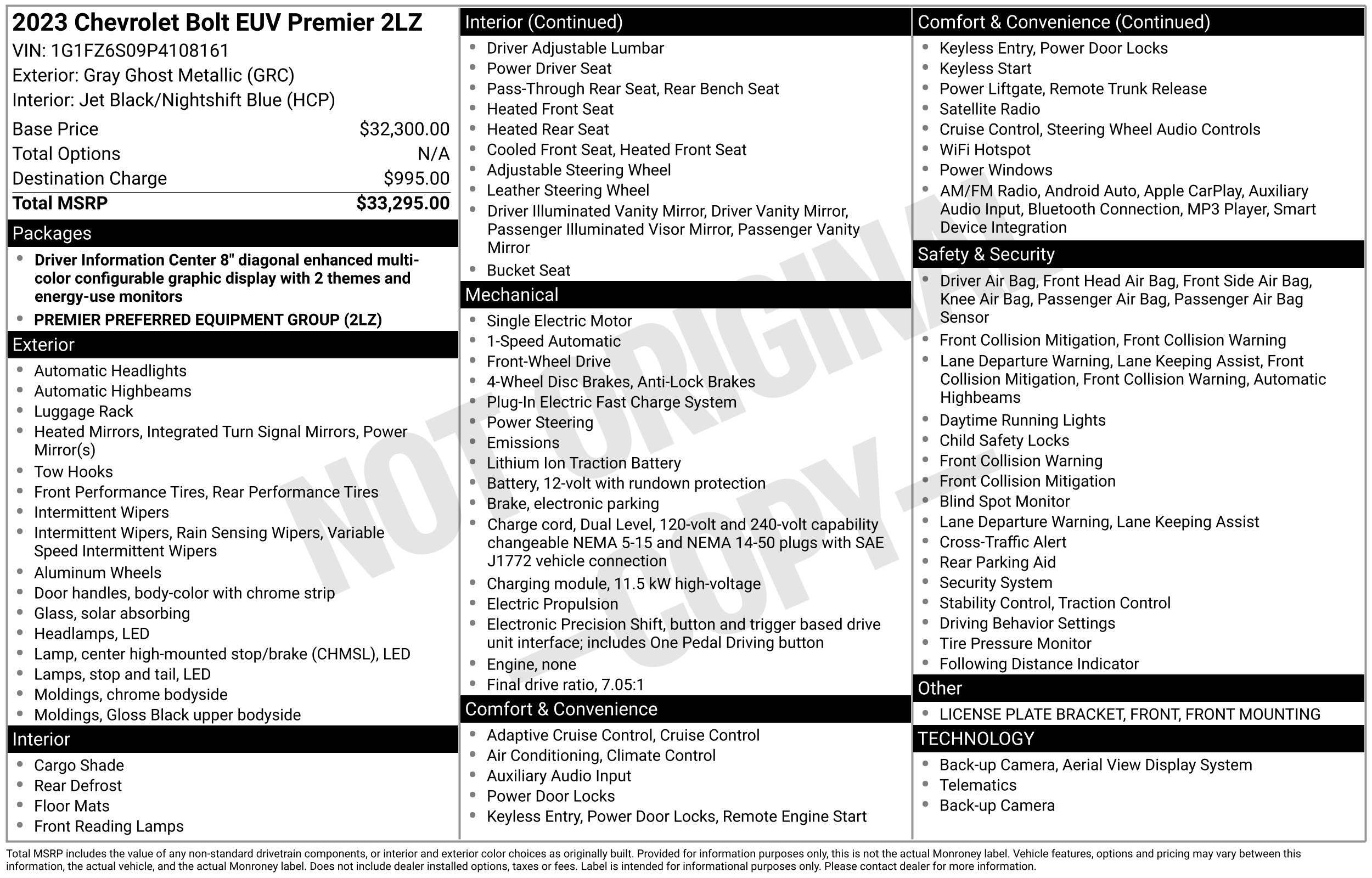 Used 2023 Chevrolet Bolt EUV Premier FWD image 2