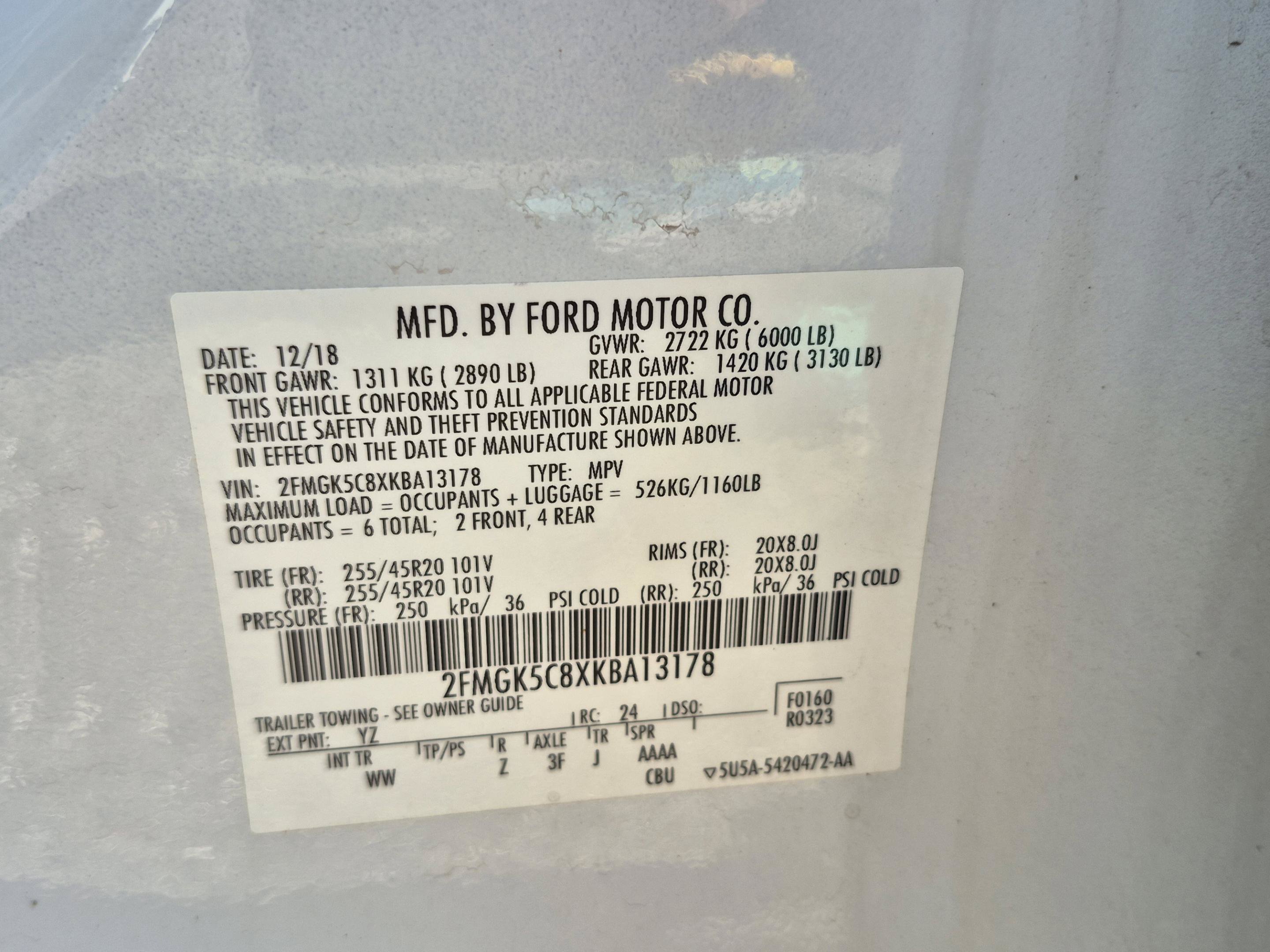 Used 2019 Ford Flex SEL w/ Equipment Group 202A FWD image 33