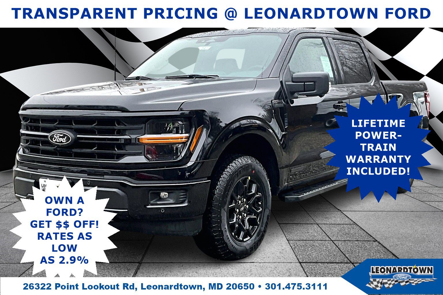 New 2026 Ford F150 XLT w/ Equipment Group 302A MID AWD/4WD image 1