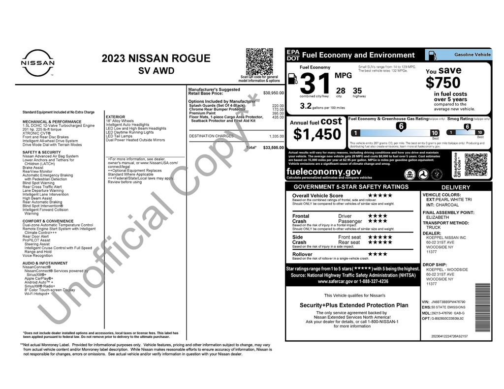 Certified 2023 Nissan Rogue SV AWD/4WD image 33