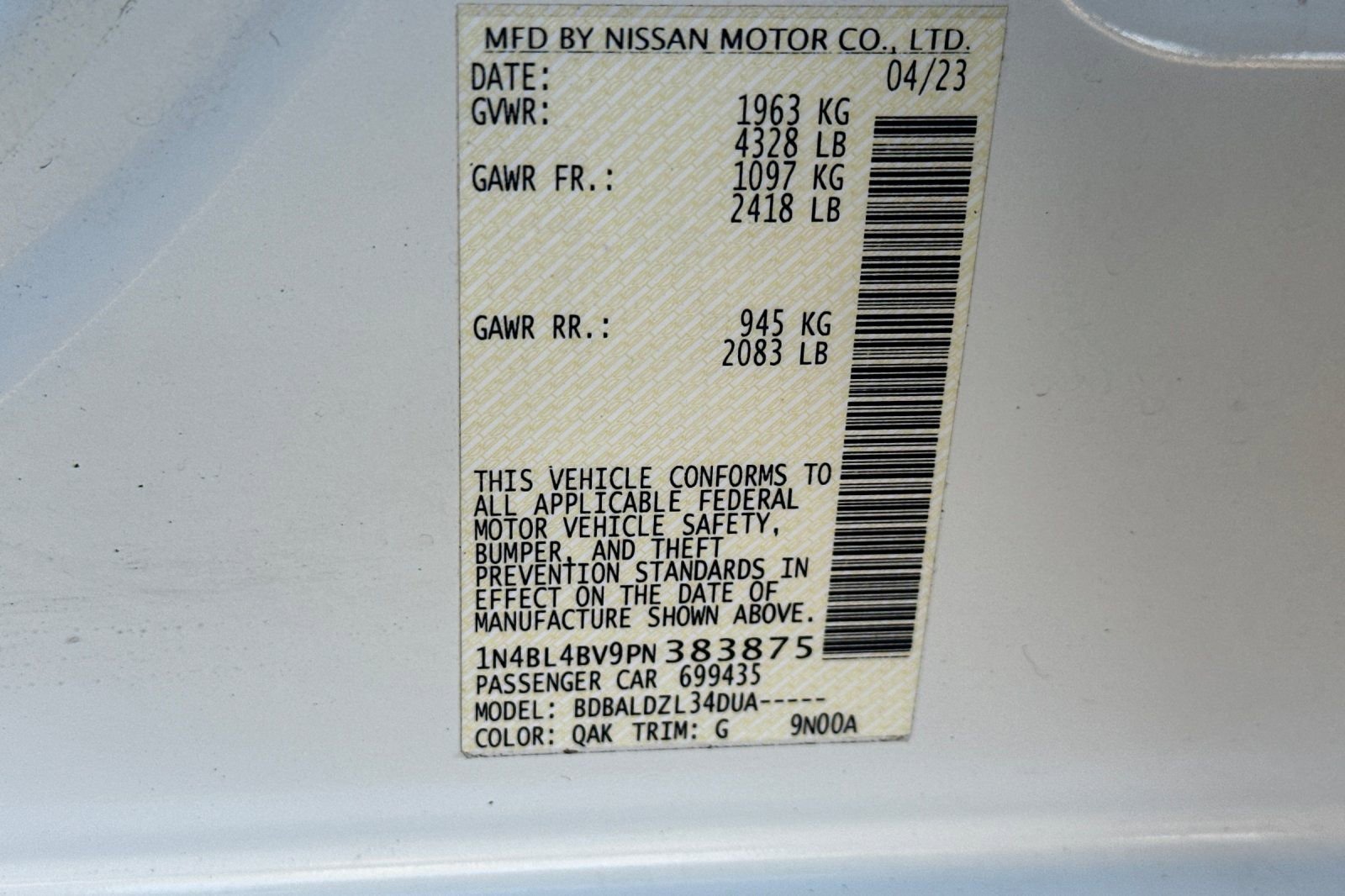 Used 2023 Nissan Altima 2.5 S image 53