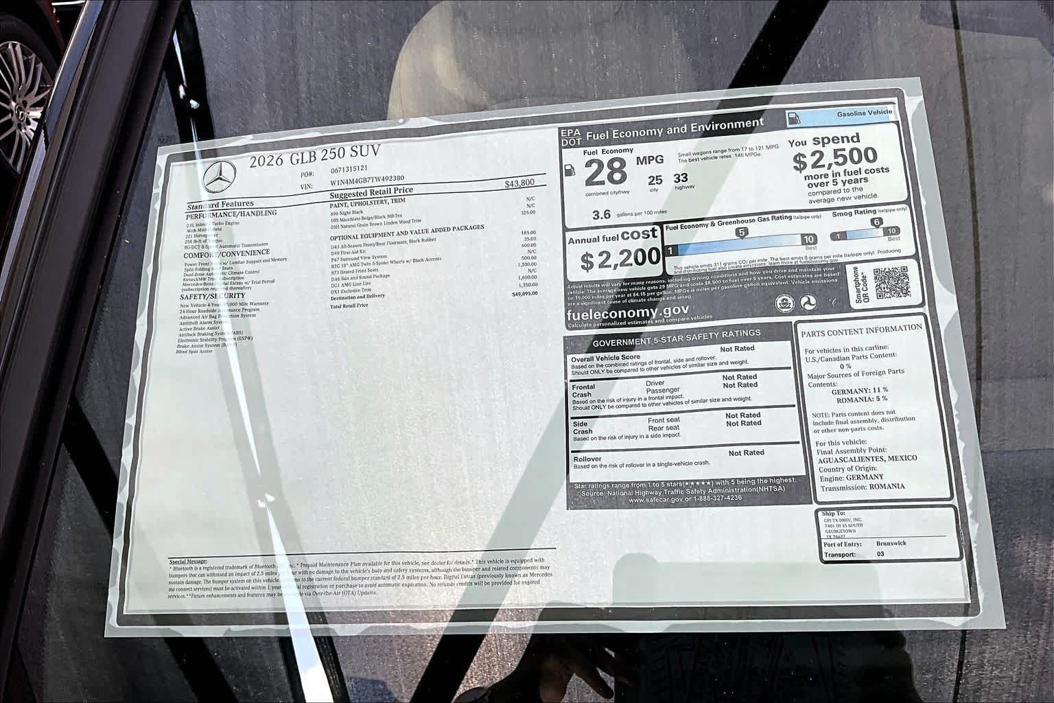 New 2026 Mercedes-Benz GLB 250 image 21
