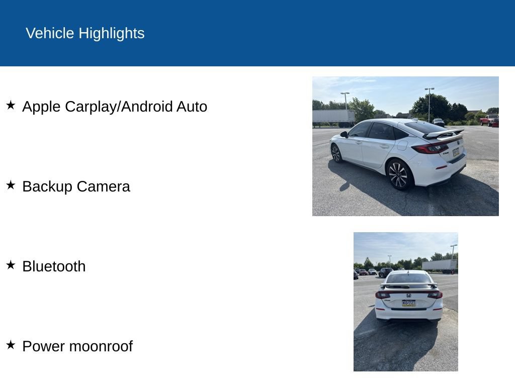 Used 2022 Honda Civic EX-L image 2