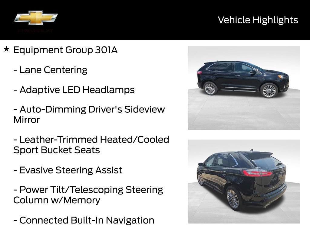 Used 2022 Ford Edge Titanium w/ Equipment Group 301A AWD/4WD image 20