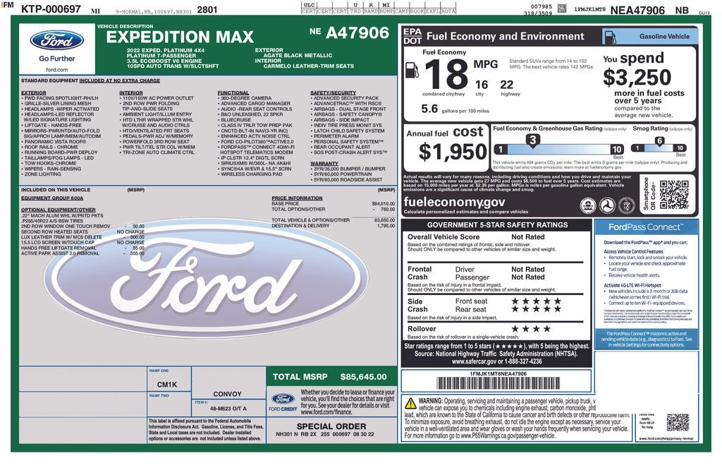 Used 2022 Ford Expedition Max Platinum image 38