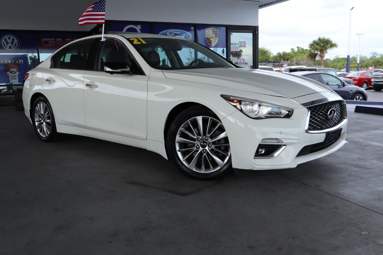 Used 2021 INFINITI Q50 Luxe w/ Cargo Package image 3