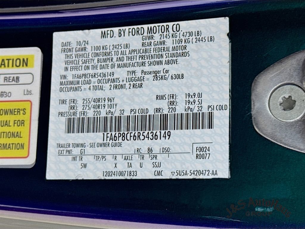 Used 2024 Ford Mustang GT Premium w/ GT Performance Package RWD image 40