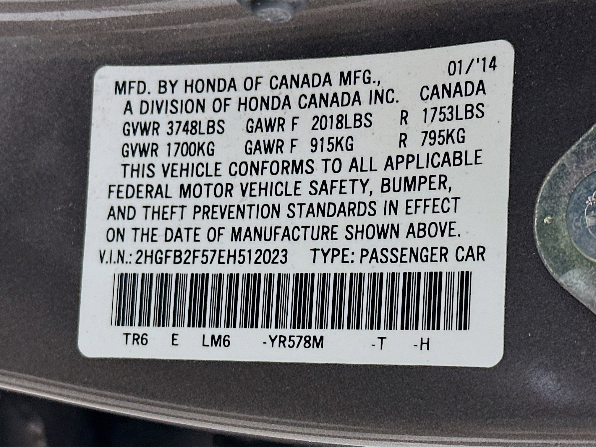 Used 2014 Honda Civic LX image 12