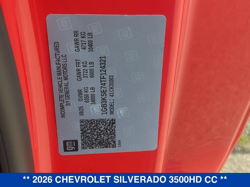 New 2026 Chevrolet Silverado 3500 W/T w/ WT Convenience Package AWD/4WD image 21