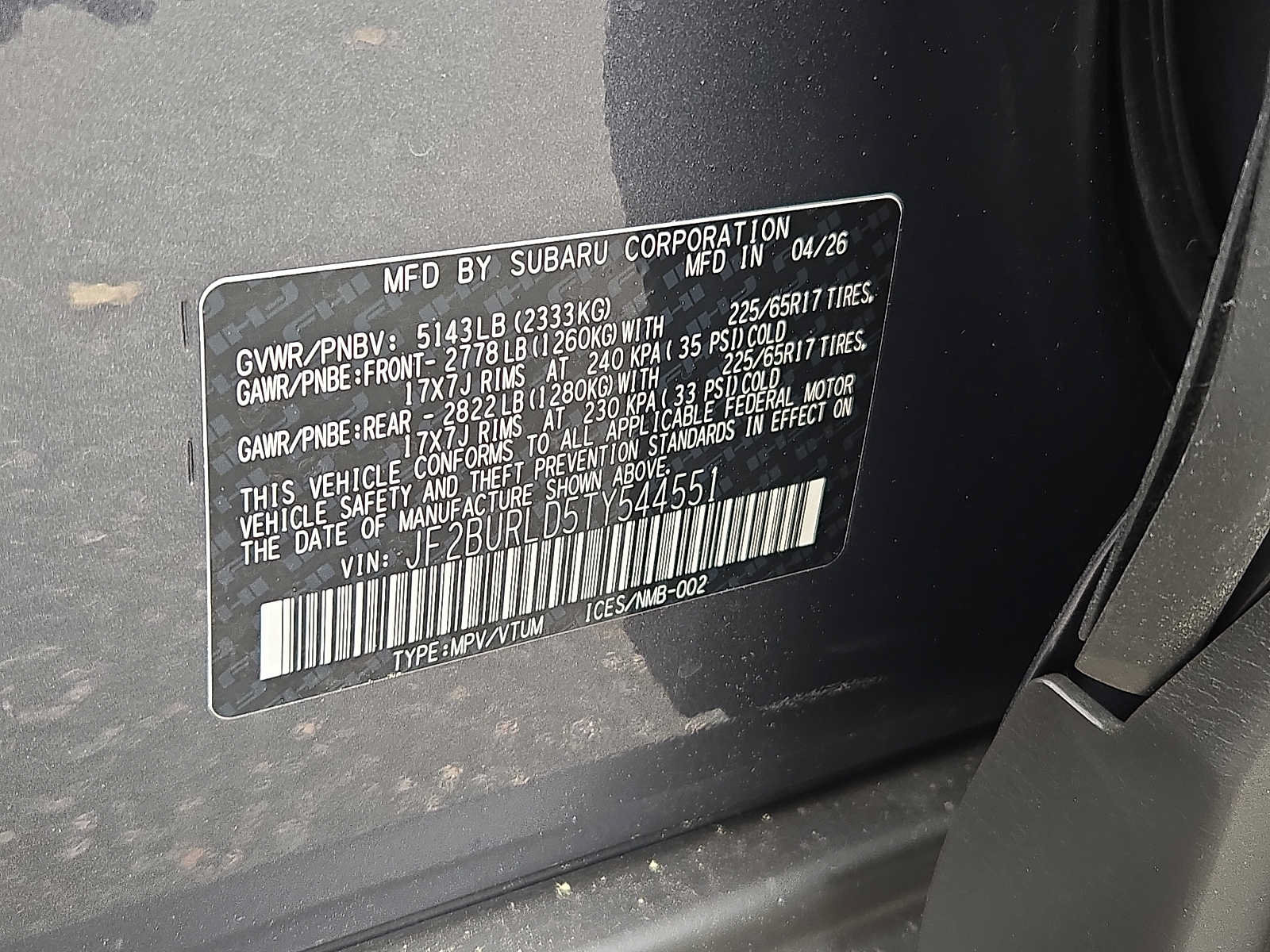 New 2026 Subaru Outback Wilderness AWD/4WD image 10