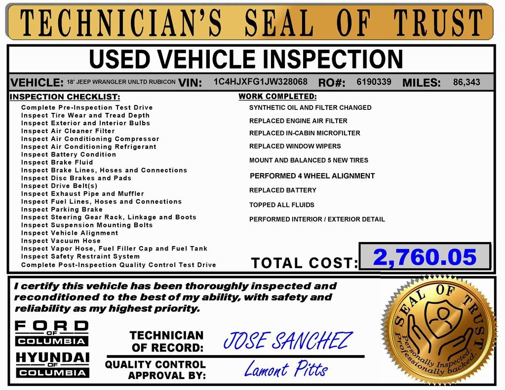 Used 2018 Jeep Wrangler Unlimited Rubicon image 2