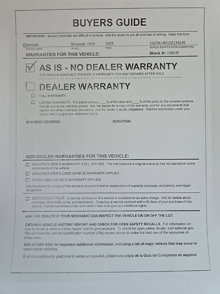 Used 2005 Chevrolet Silverado 1500 W/T image 24