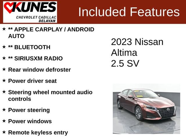 Used 2023 Nissan Altima 2.5 SV FWD image 3