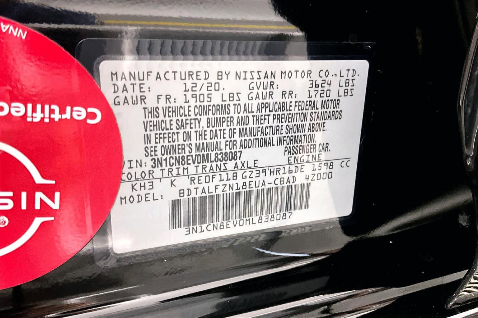 Used 2021 Nissan Versa SV FWD image 32