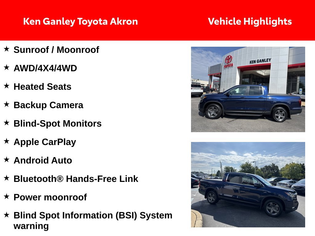 Used 2023 Honda Ridgeline RTL image 2