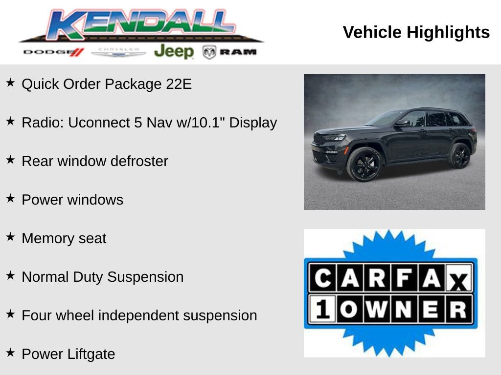Certified 2024 Jeep Grand Cherokee Limited w/ Black Appearance Package image 4