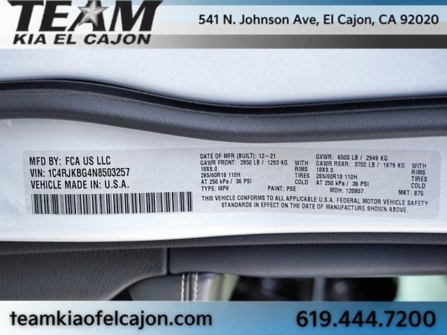 Used 2022 Jeep Grand Cherokee L Limited image 35