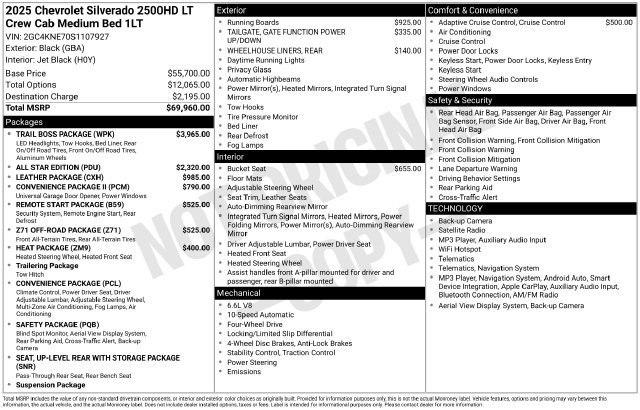 Used 2025 Chevrolet Silverado 2500 LT w/ Trail Boss Package AWD/4WD image 8