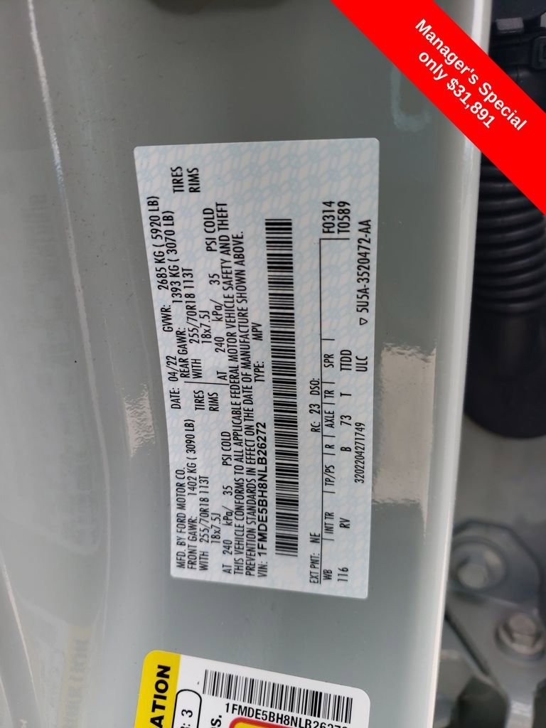Used 2022 Ford Bronco Outer Banks AWD/4WD image 28