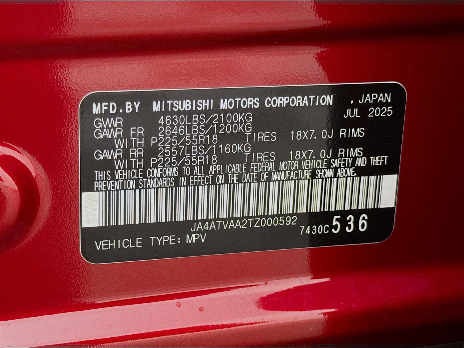 New 2026 Mitsubishi Eclipse Cross LE image 30