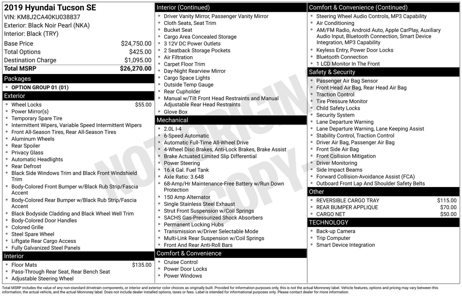 Used 2019 Hyundai Tucson SE AWD/4WD image 6
