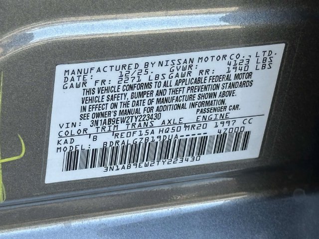 Used 2026 Nissan Sentra SL w/ Floor Mat Package FWD image 26