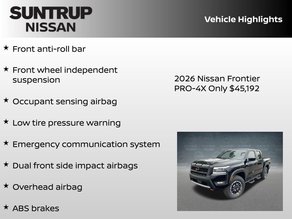 New 2026 Nissan Frontier PRO-4X w/ Pro Premium Package image 16