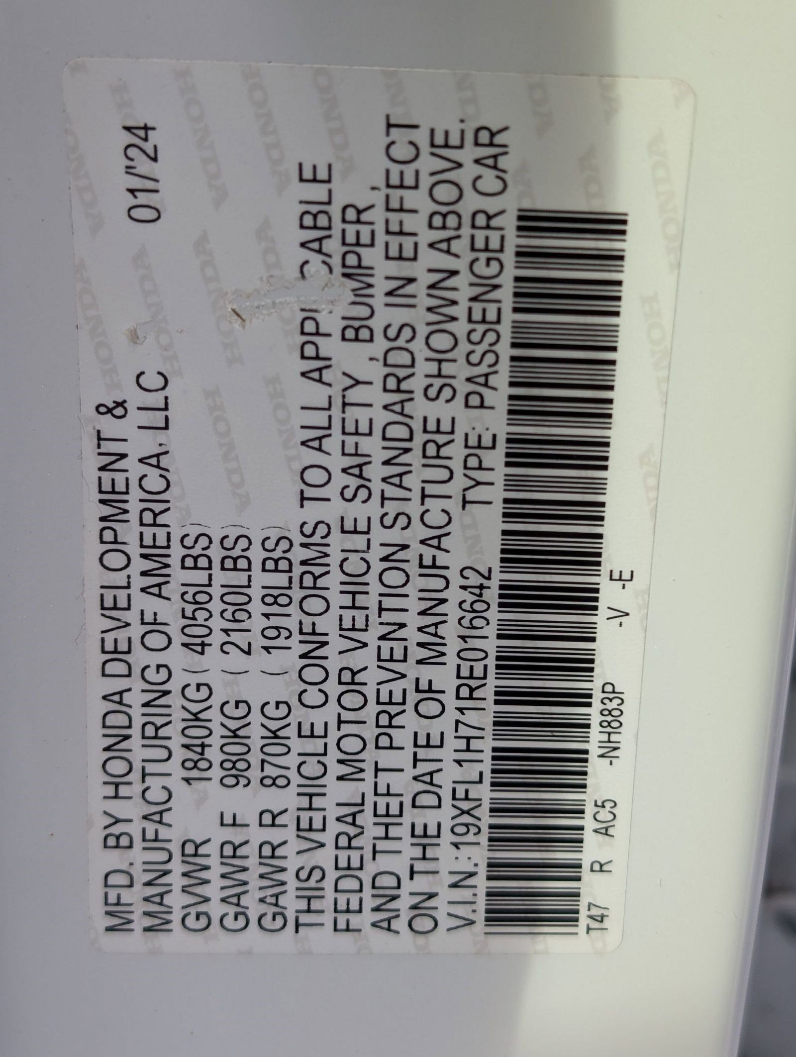 Used 2024 Honda Civic EX-L image 23