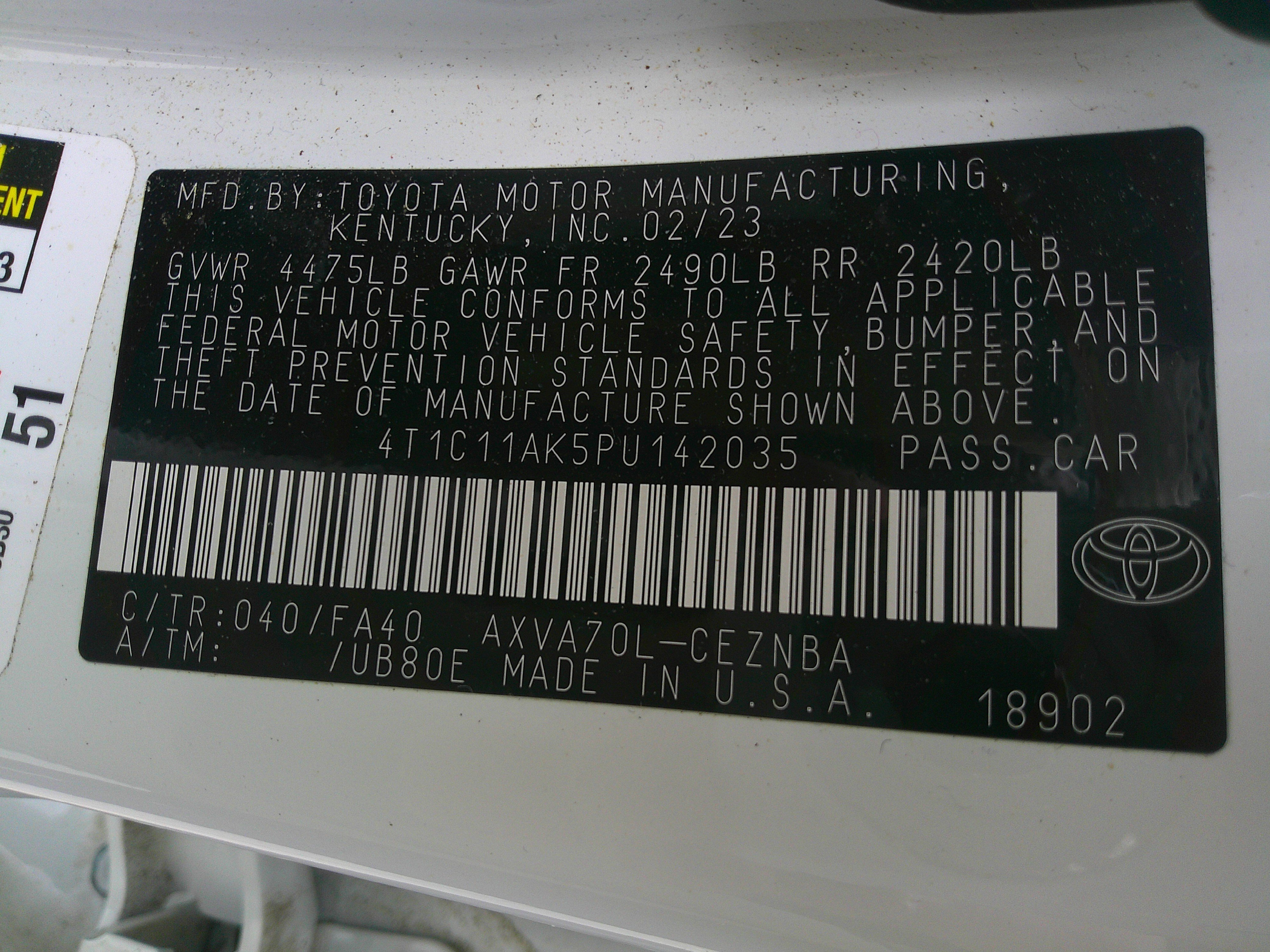 Used 2023 Toyota Camry LE image 37