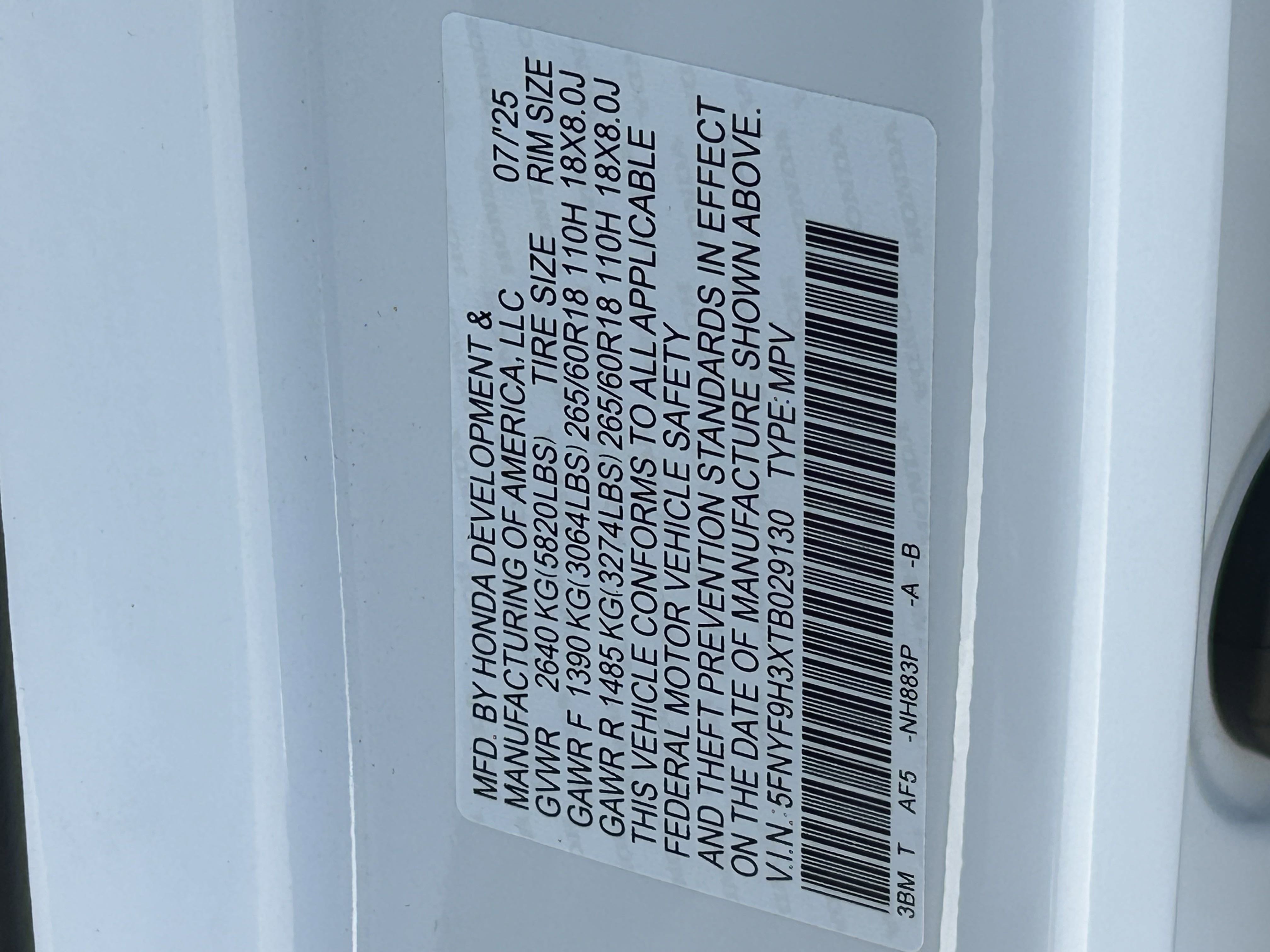 New 2026 Honda Passport RTL image 19