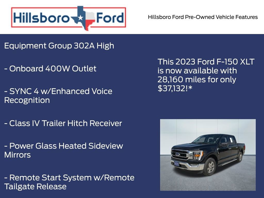 Used 2023 Ford F150 XLT w/ Equipment Group 302A High image 3