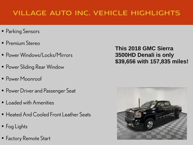 Used 2018 GMC Sierra 3500 Denali w/ Duramax Plus Package AWD/4WD image 14