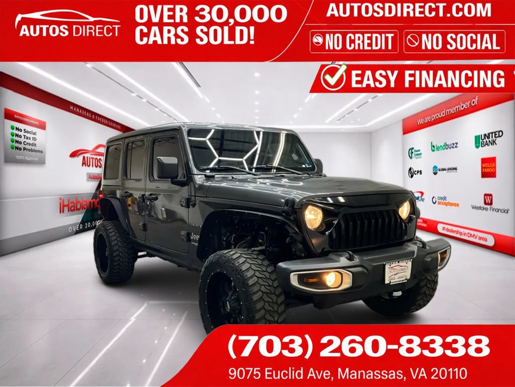 Used 2021 Jeep Wrangler Unlimited Sahara AWD/4WD image 1