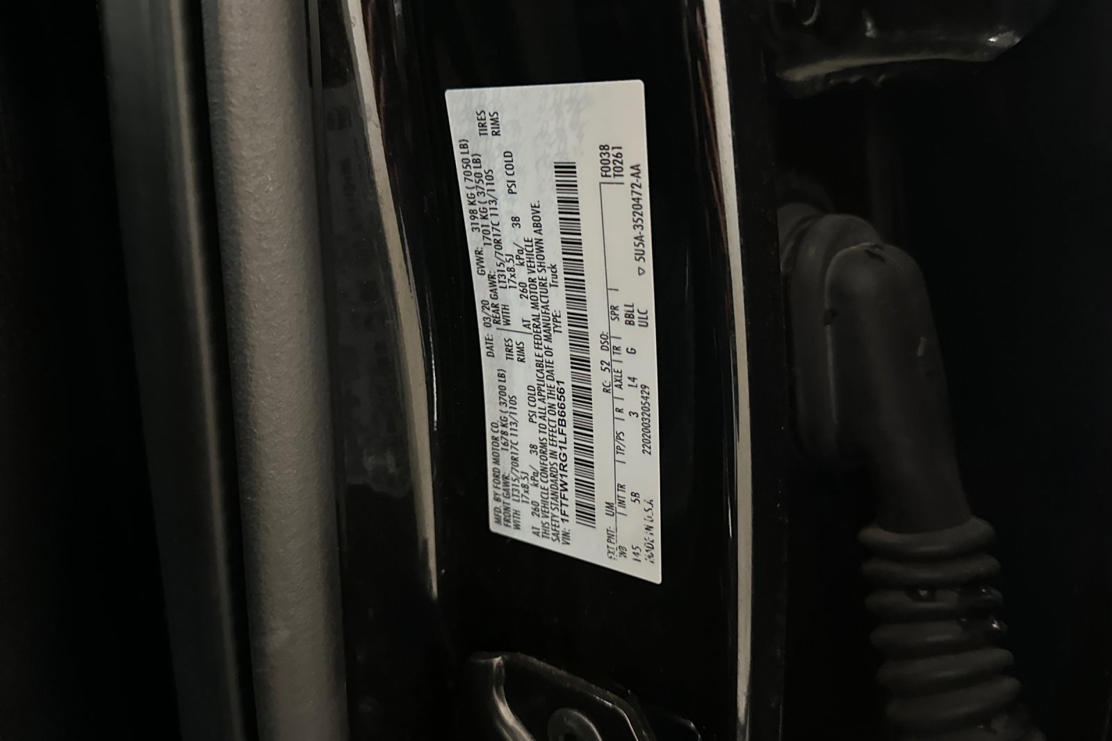 Used 2020 Ford F150 Raptor w/ Equipment Group 802A Luxury image 56